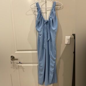 Abercrombie & Fitch Light Blue Dress with Tie Detail